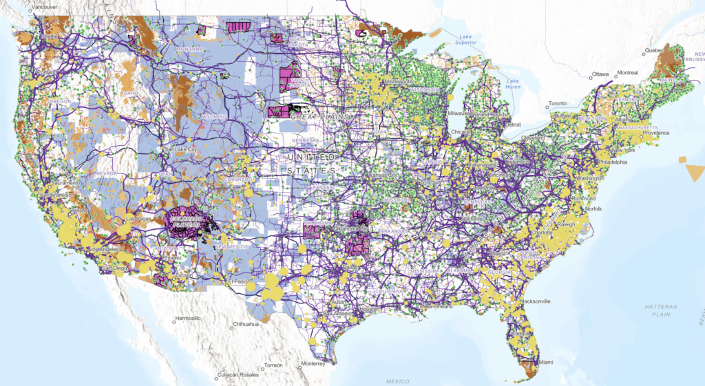 Map of potential for equitable solar deployment, linked to interactive map